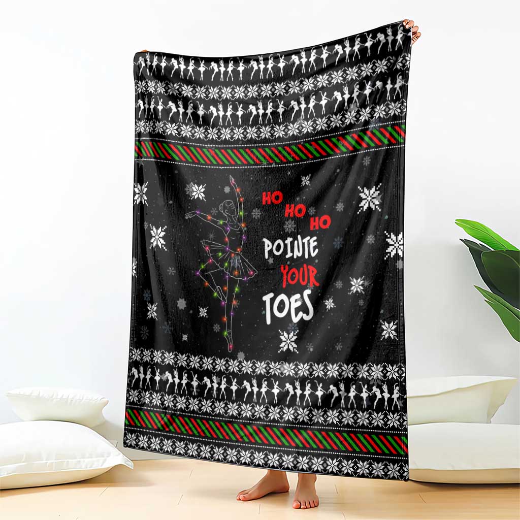 Ballet Pointe Christmas Design Blanket Xmas Holiday Patterns - Wonder Print Shop