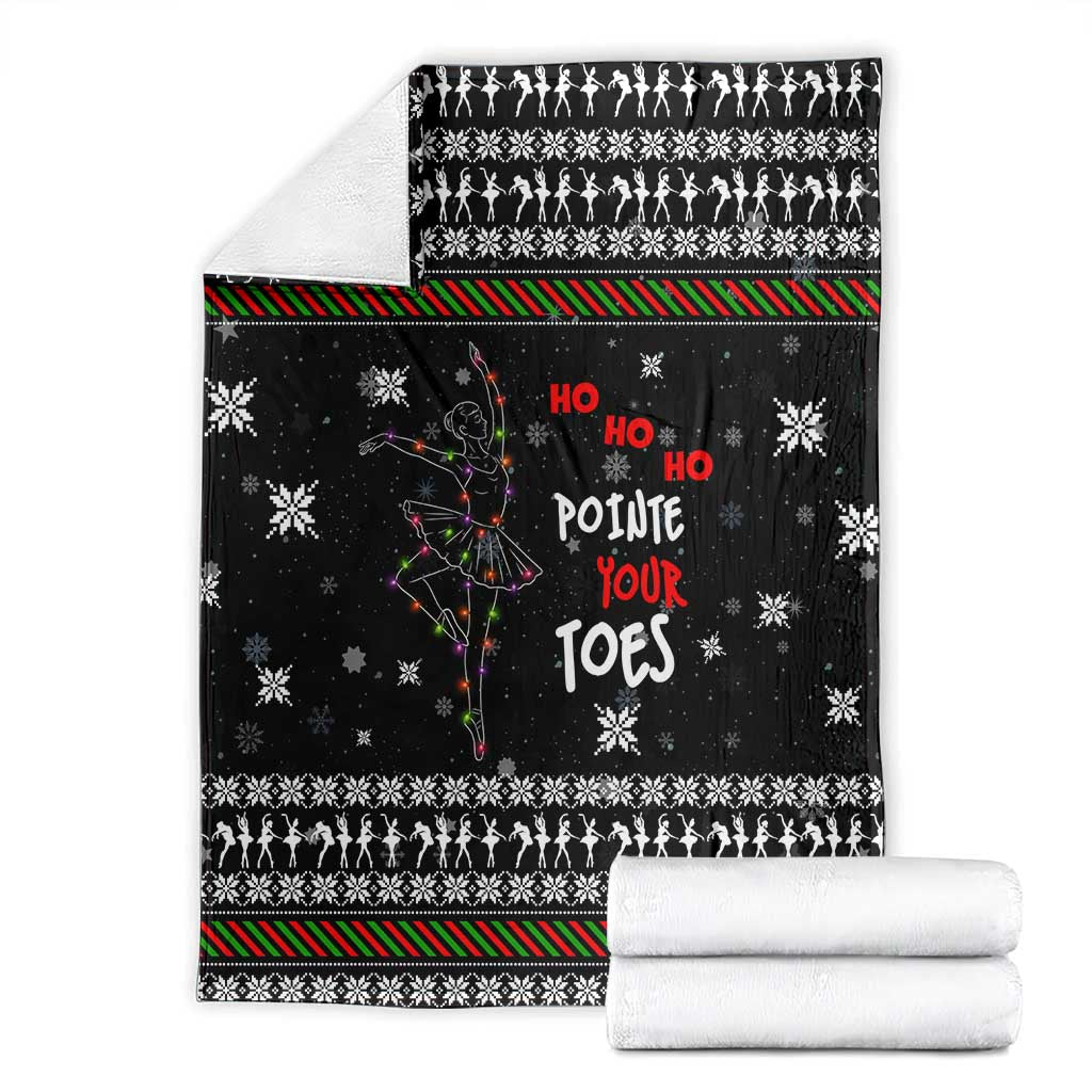 Ballet Pointe Christmas Design Blanket Xmas Holiday Patterns - Wonder Print Shop