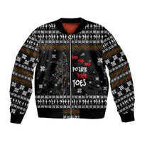 Ballet Pointe Christmas Design Bomber Jacket Xmas Holiday Patterns - Wonder Print Shop