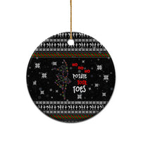 Ballet Pointe Christmas Design Ceramic Ornament Xmas Holiday Patterns - Wonder Print Shop