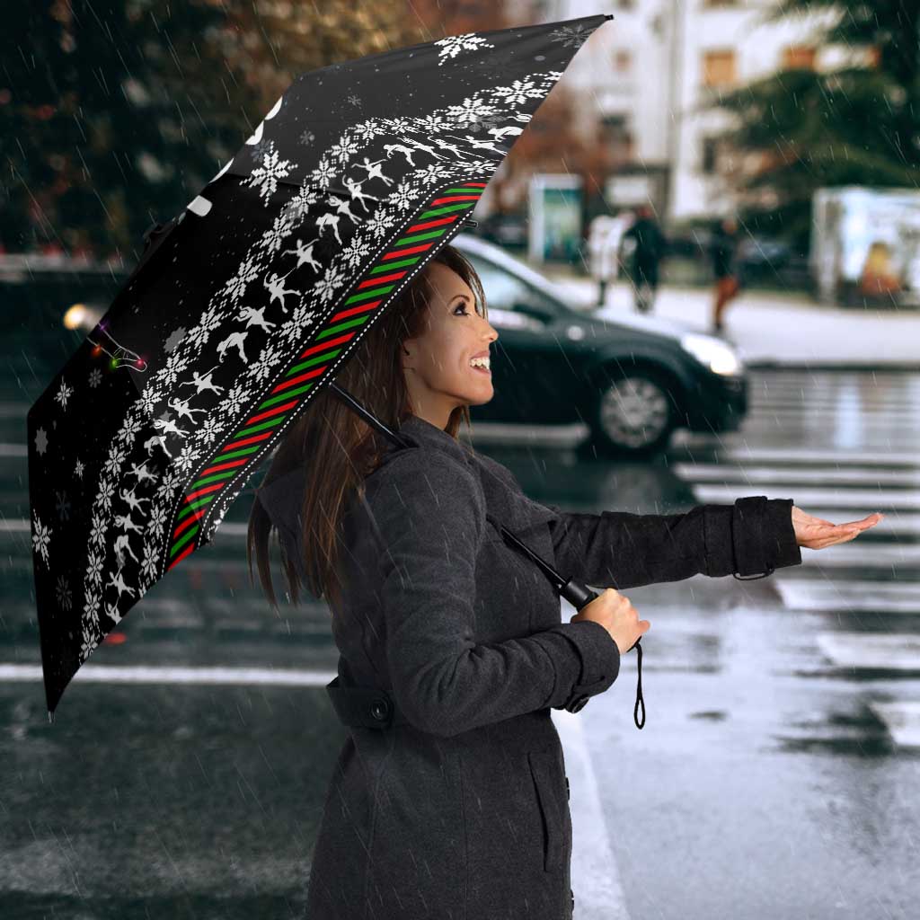 Ballet Pointe Christmas Design Umbrella Xmas Holiday Patterns - Wonder Print Shop
