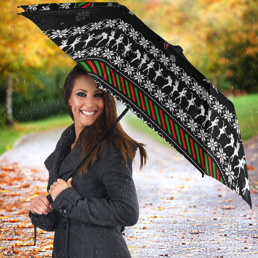 Ballet Pointe Christmas Design Umbrella Xmas Holiday Patterns - Wonder Print Shop