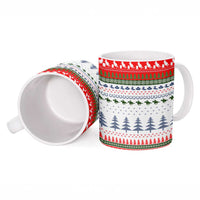 Barrel Racing Christmas Ceramic Mug Xmas Holiday Patterns - Wonder Print Shop