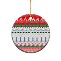 Barrel Racing Christmas Ceramic Ornament Xmas Holiday Patterns - Wonder Print Shop