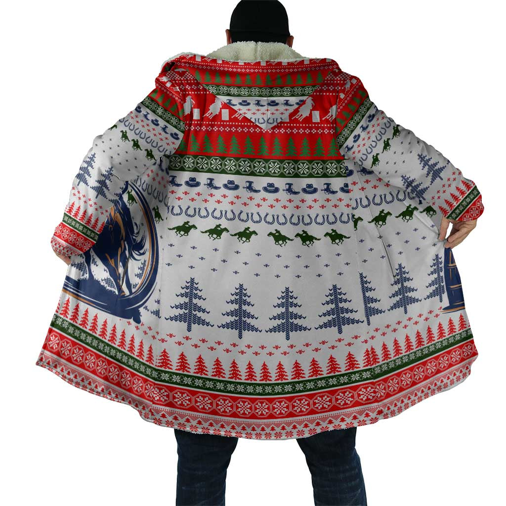 Barrel Racing Christmas Cloak Xmas Holiday Patterns - Wonder Print Shop