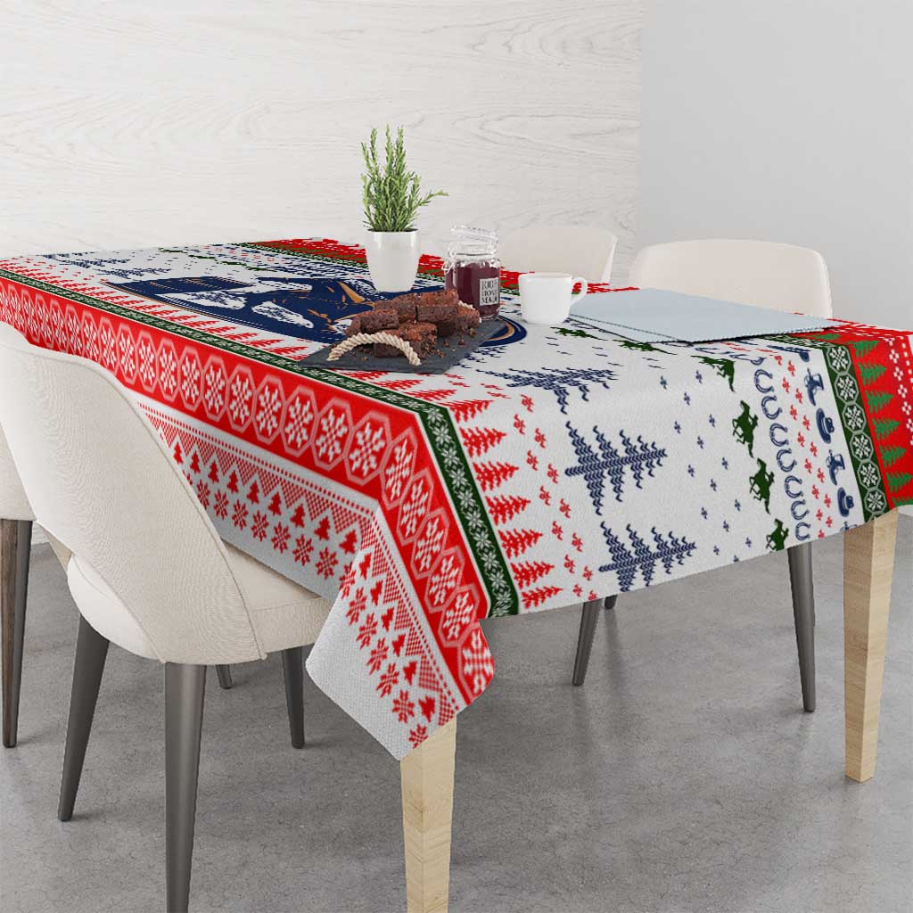 Barrel Racing Christmas Tablecloth Xmas Holiday Patterns - Wonder Print Shop