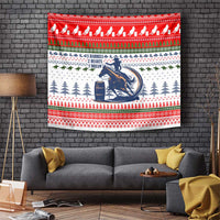 Barrel Racing Christmas Tapestry Xmas Holiday Patterns - Wonder Print Shop