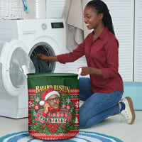 Bayard Rustin Christmas Laundry Basket Ugly Christmas Pattern Retro Fair Isle