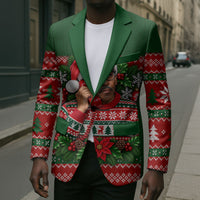 Bayard Rustin Christmas Blazer Ugly Christmas Pattern Retro Fair Isle