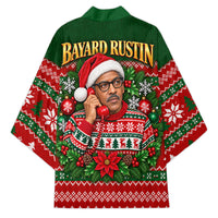 Bayard Rustin Christmas Kimono Ugly Christmas Pattern Retro Fair Isle