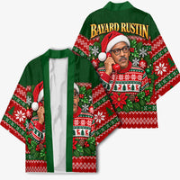 Bayard Rustin Christmas Kimono Ugly Christmas Pattern Retro Fair Isle