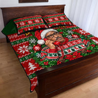 Bayard Rustin Christmas Quilt Bed Set Ugly Christmas Pattern Retro Fair Isle
