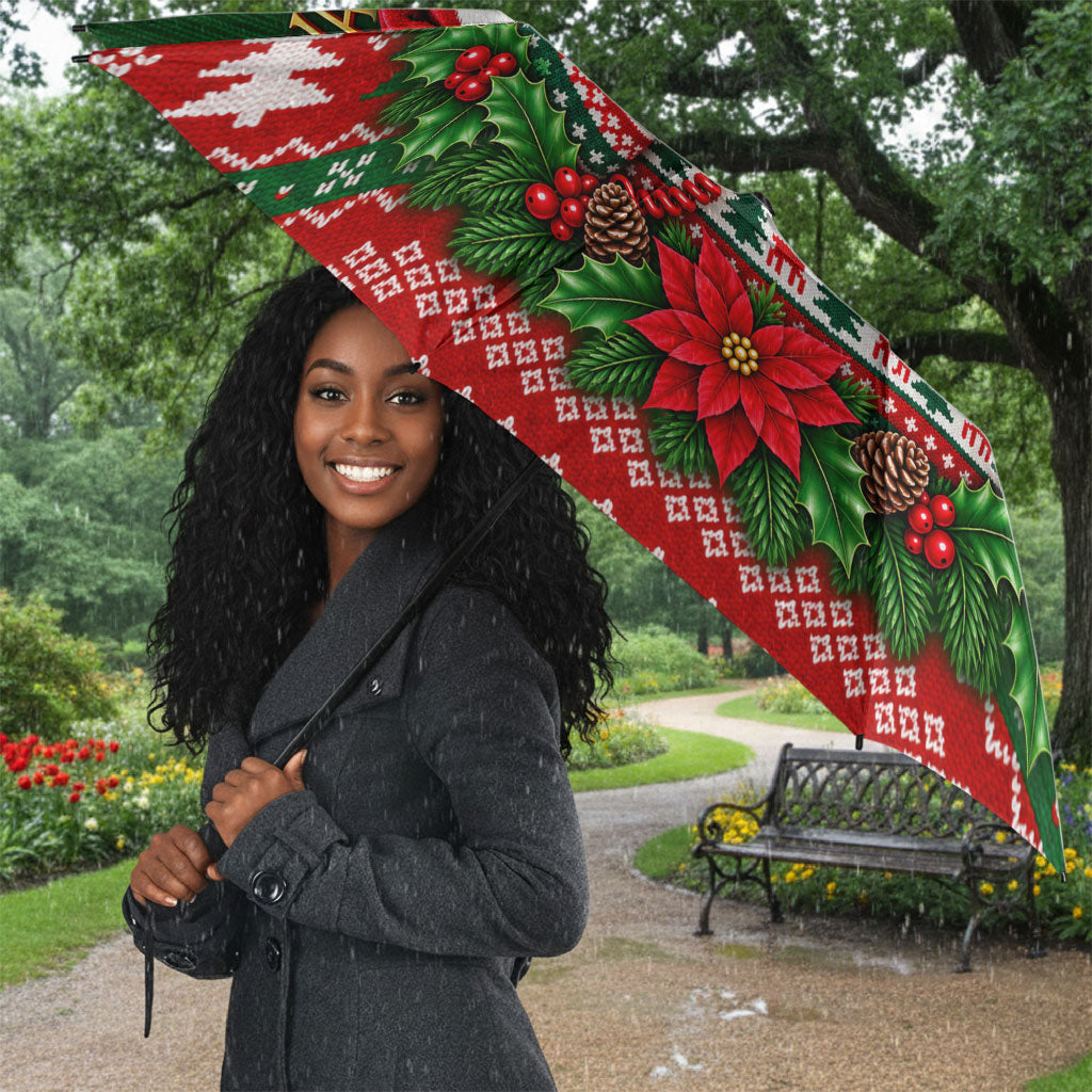 Bayard Rustin Christmas Umbrella Ugly Christmas Pattern Retro Fair Isle
