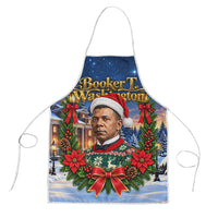 Booker T. Washington Christmas Apron Ugly Christmas Pattern Starry Winter Night
