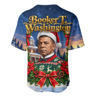 Booker T. Washington Christmas Baseball Jersey Ugly Christmas Pattern Starry Winter Night