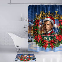 Booker T. Washington Christmas Bathroom Set Ugly Christmas Pattern Starry Winter Night