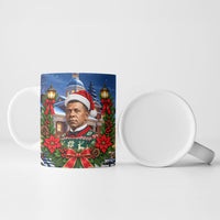 Booker T. Washington Christmas Ceramic Mug Ugly Christmas Pattern Starry Winter Night