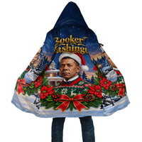Booker T. Washington Christmas Cloak Ugly Christmas Pattern Starry Winter Night