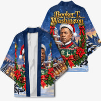 Booker T. Washington Christmas Kimono Ugly Christmas Pattern Starry Winter Night