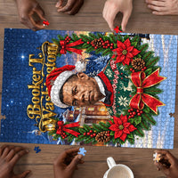 Booker T. Washington Christmas Puzzle Ugly Christmas Pattern Starry Winter Night
