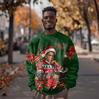 Booker T. Washington Christmas Sweatshirt Ugly Christmas Pattern Vintage Holiday