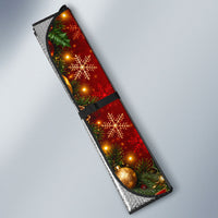 James Baldwin Christmas Auto Sun Shade Ugly Christmas Pattern Vintage Holiday
