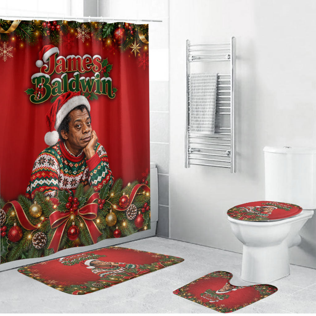 James Baldwin Christmas Bathroom Set Ugly Christmas Pattern Vintage Holiday