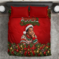 James Baldwin Christmas Bedding Set Ugly Christmas Pattern Vintage Holiday