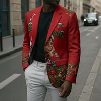 James Baldwin Christmas Blazer Ugly Christmas Pattern Vintage Holiday