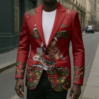 James Baldwin Christmas Blazer Ugly Christmas Pattern Vintage Holiday