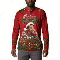 James Baldwin Christmas Button Sweatshirt Ugly Christmas Pattern Vintage Holiday