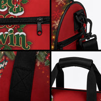 James Baldwin Christmas Duffle Bag Ugly Christmas Pattern Vintage Holiday