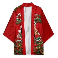 James Baldwin Christmas Kimono Ugly Christmas Pattern Vintage Holiday