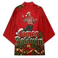 James Baldwin Christmas Kimono Ugly Christmas Pattern Vintage Holiday