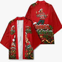 James Baldwin Christmas Kimono Ugly Christmas Pattern Vintage Holiday