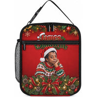 James Baldwin Christmas Lunch Bag Ugly Christmas Pattern Vintage Holiday