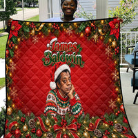 James Baldwin Christmas Quilt Ugly Christmas Pattern Vintage Holiday