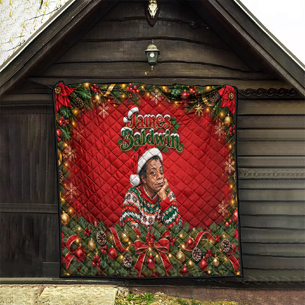James Baldwin Christmas Quilt Ugly Christmas Pattern Vintage Holiday
