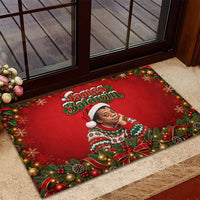 James Baldwin Christmas Rubber Doormat Ugly Christmas Pattern Vintage Holiday