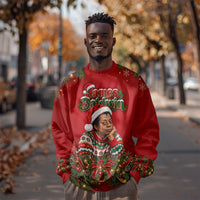 James Baldwin Christmas Sweatshirt Ugly Christmas Pattern Vintage Holiday