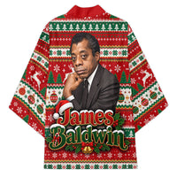 James Baldwin Christmas Kimono African American Author Ugly Christmas Pattern Retro
