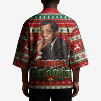 James Baldwin Christmas Kimono African American Author Ugly Christmas Pattern Retro