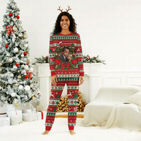 James Baldwin Christmas Pajama Set African American Author Ugly Christmas Pattern Retro