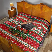 James Baldwin Christmas Quilt African American Author Ugly Christmas Pattern Retro