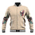 Fresh Out Of F Watercolor Skull Baseball Jacket - Wonder Print Shop