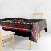 Guinea Pig Christmas Tablecloth with Santa Hats Tree and Festive Gift Pattern - Wonder Print Shop