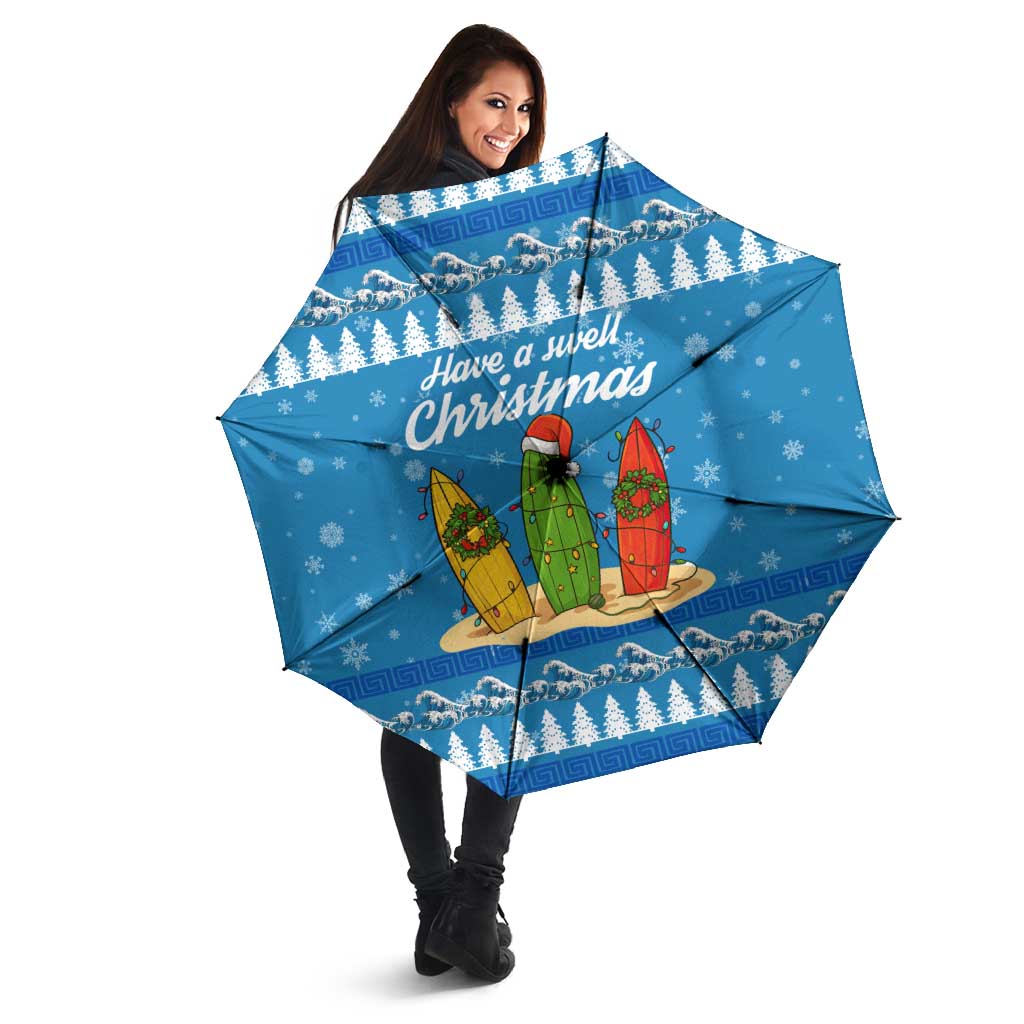 Surfer Swell Christmas Umbrella Xmas Holiday Patterns - Wonder Print Shop
