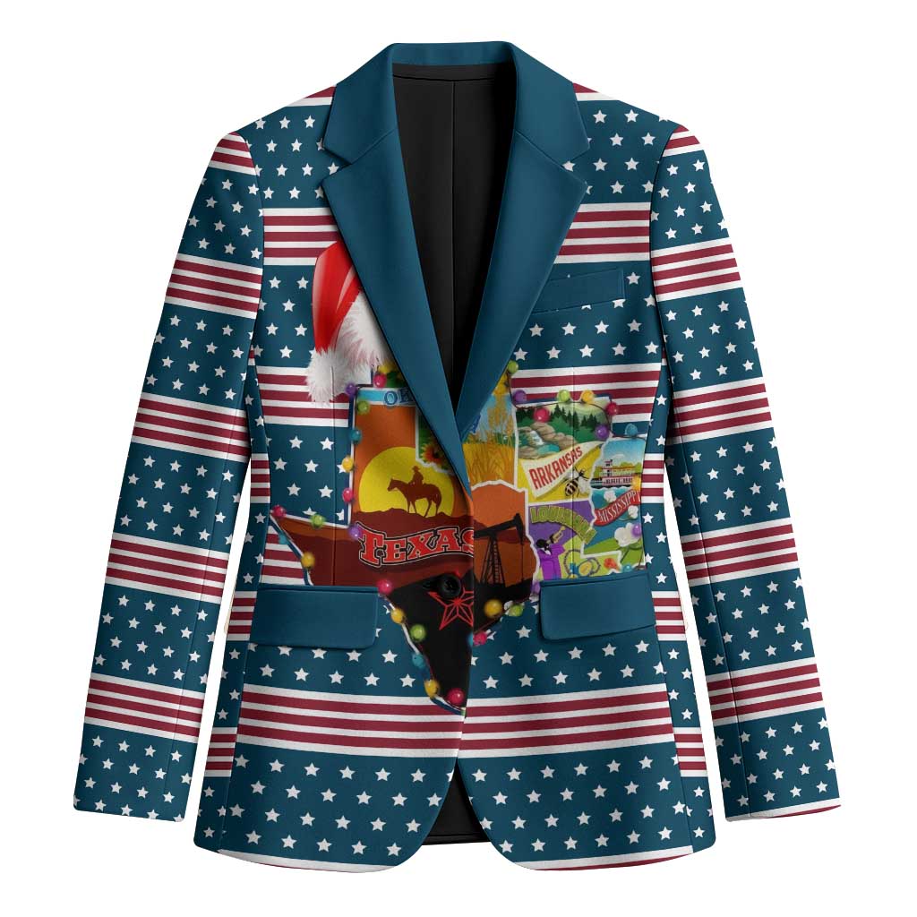 Texas Xmas Christmas Christmas Yall Christmas Blazer Xmas Holiday Patterns - Wonder Print Shop