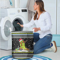 Tennis Snowman Christmas Laundry Basket Xmas Holiday Patterns - Wonder Print Shop