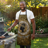 Queen Nzinga Apron Cowrie Crown Silhouette Royal Power - Wonder Print Shop